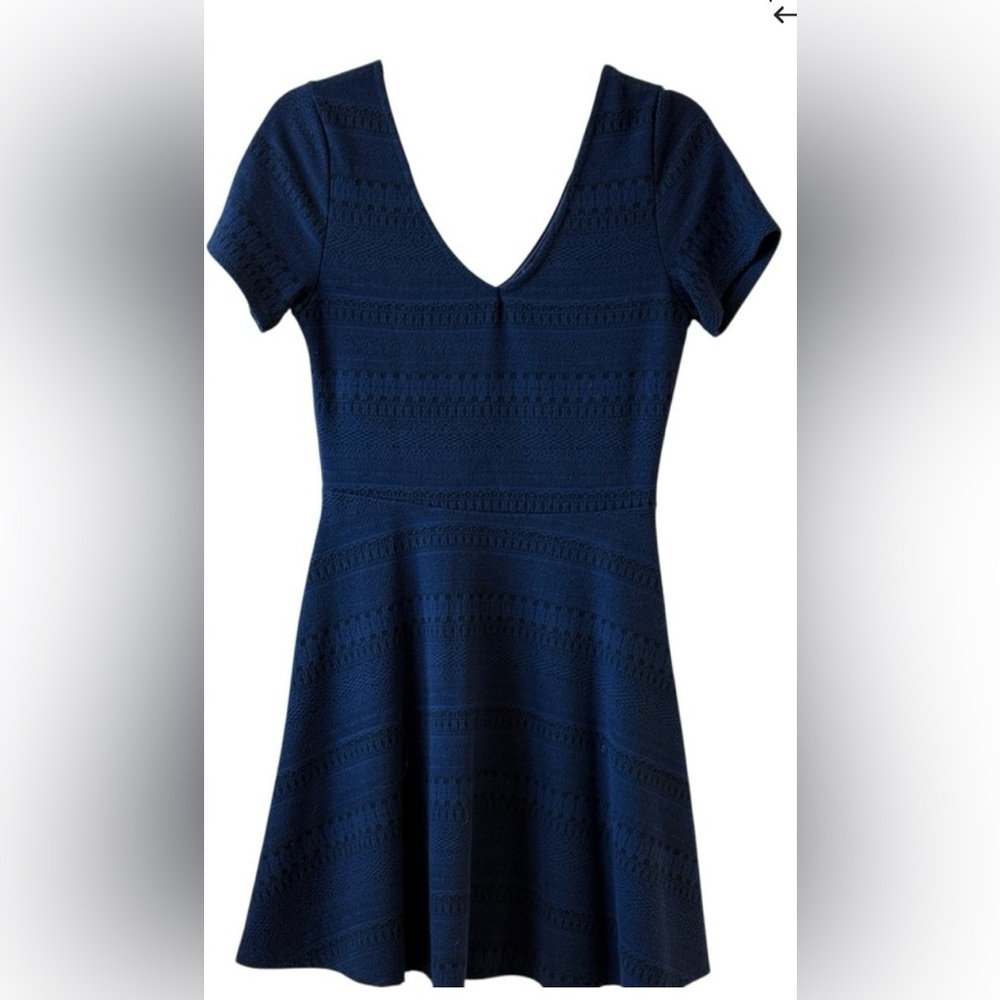 Francesca’s Blue Rain Dress short sleeve Sz M